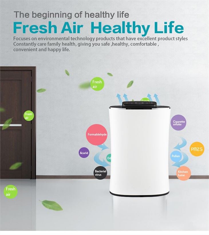 BKJ-350 Timer Wifi Domowy oczyszczacz powietrza Filtr węglowy HEPA
