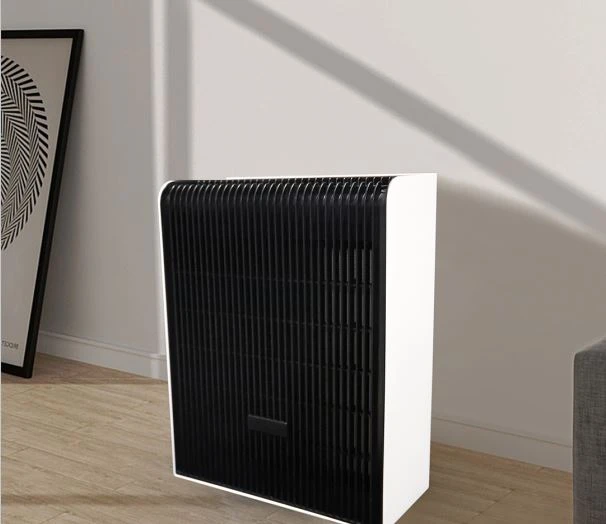 Czarny oczyszczacz powietrza TVOC z trzema filtrami
